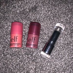 Elf bundle 2 cream blush and one lip balm